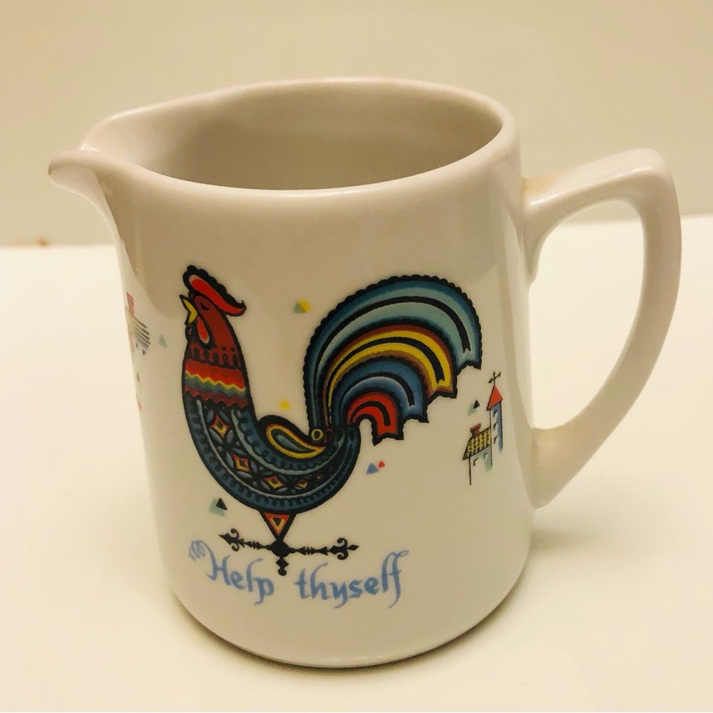 Vintage Berggren 
 Rooster Cream Pitcher